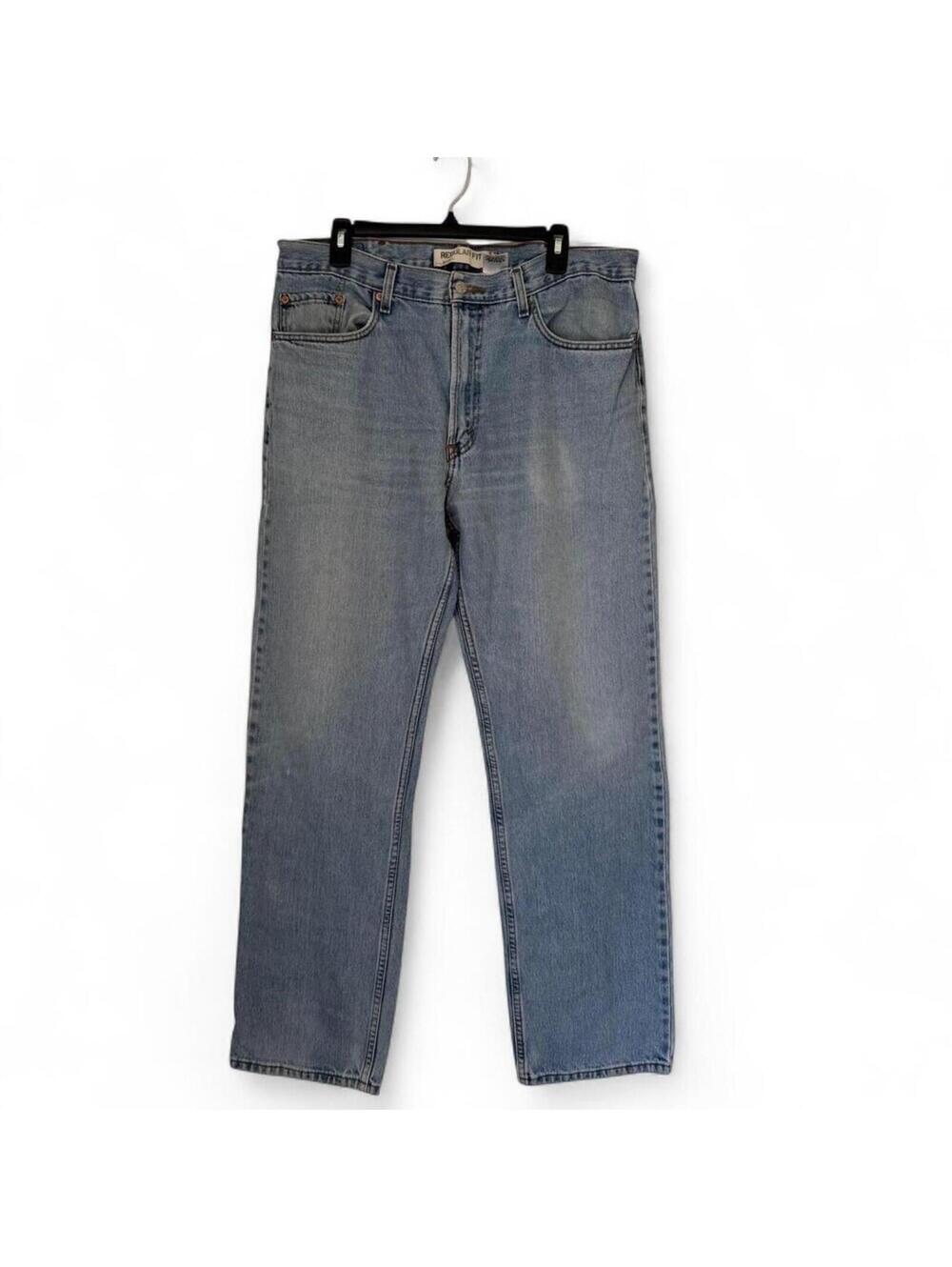 Levi's 505 blue denim jeans Size 38" regular fit inseam 34